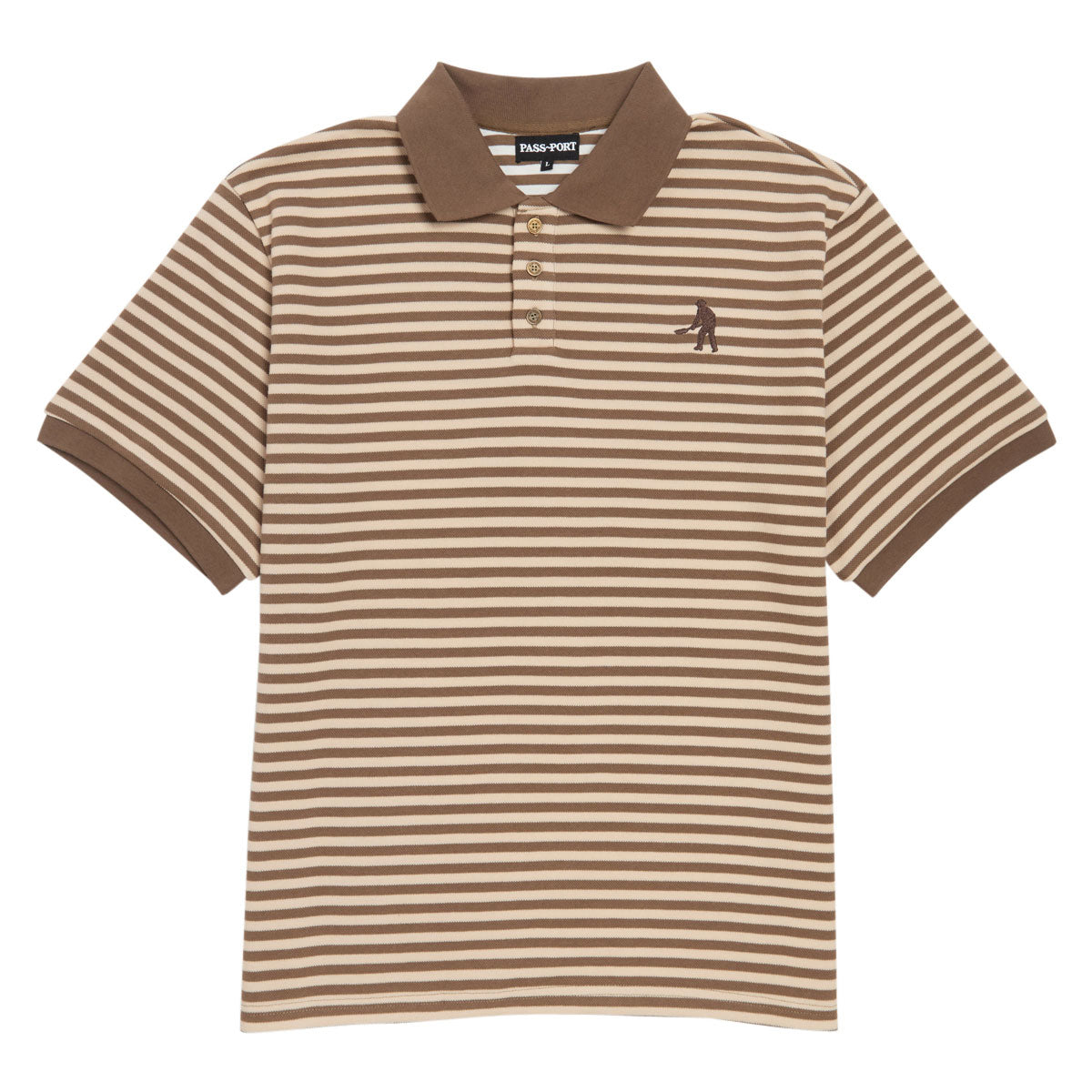 Passport Workers Polo Shirt - Brown image 1