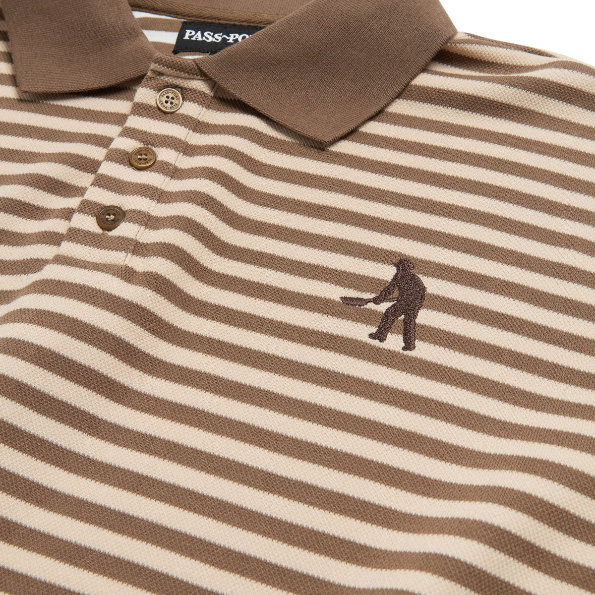 Passport Workers Polo Shirt - Brown image 3