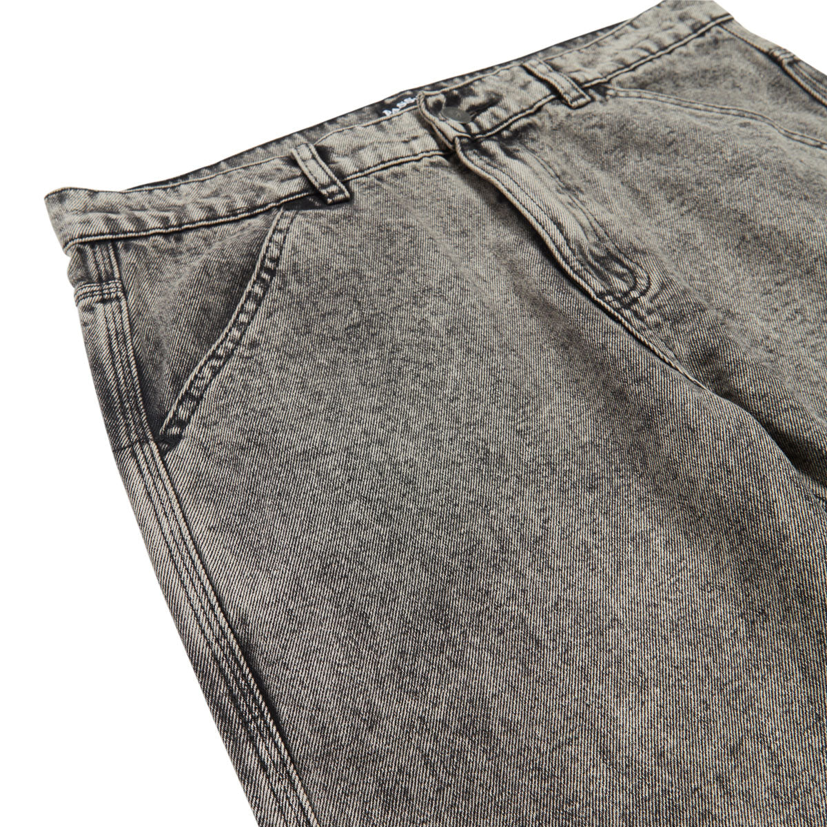 Passport Calligraphy Workers Club Straight Leg Jeans - Acid Grey image 4
