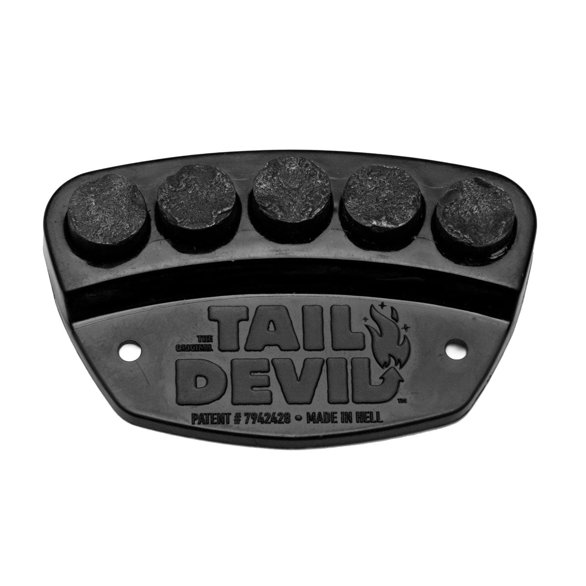 Tail Devil Skateboard Spark Plate - Black image 1