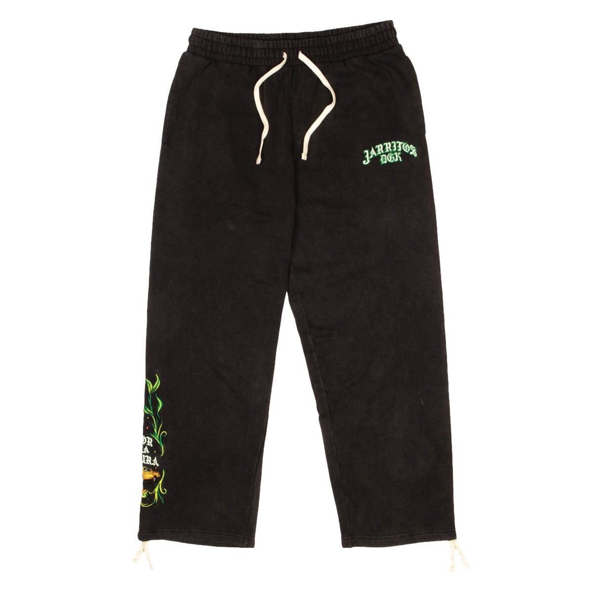 DGK x Jarritos Sabor Fleece Sweatpants - Washed Black image 1