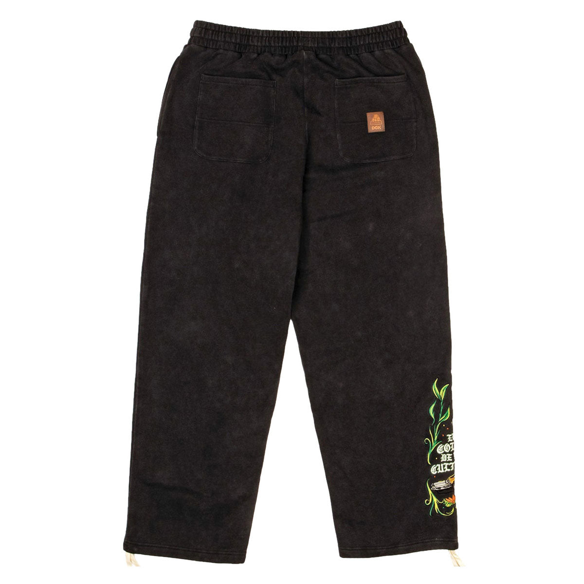 DGK x Jarritos Sabor Fleece Sweatpants - Washed Black image 2
