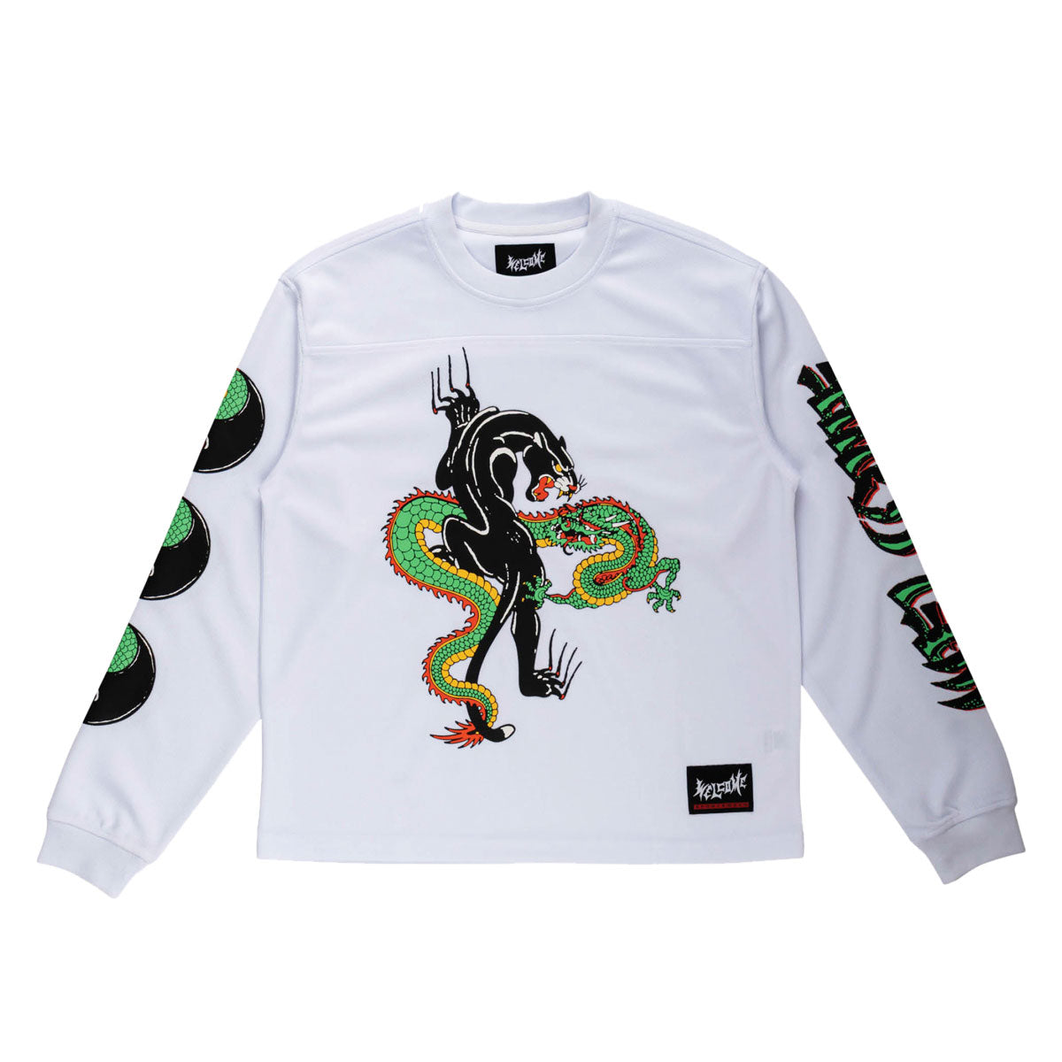 Welcome Opps Long Sleeve Moto Jersey - White image 1
