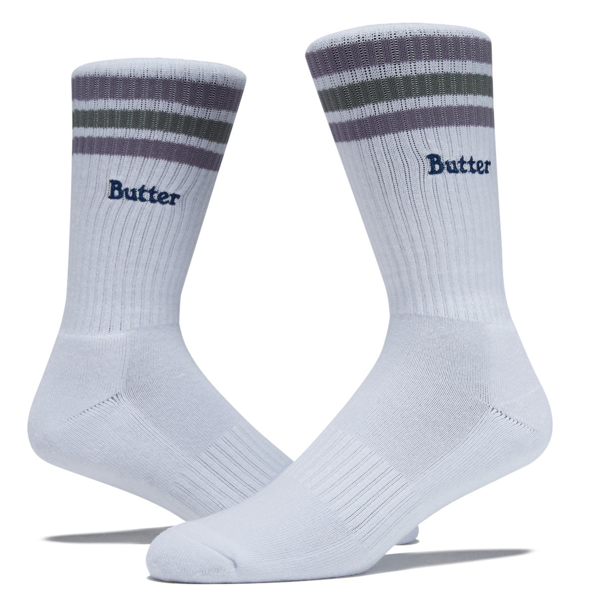 Butter Goods Stripe Socks - White image 2