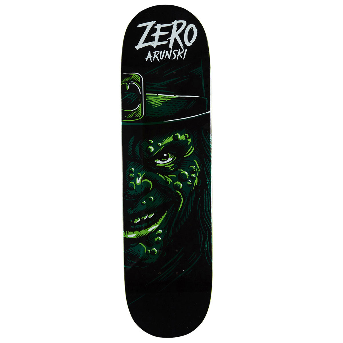 Zero St Paddy's Leprechaun Arunski Skateboard Deck - Green Foil - 8.50