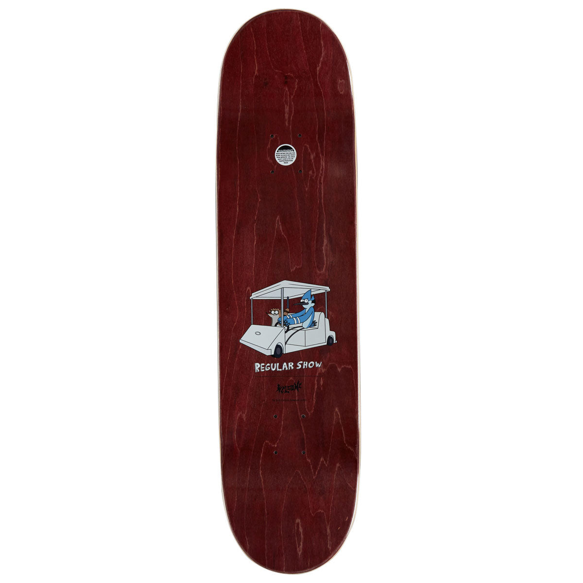 Welcome x Regular Show Fight Skateboard Deck - Black/Prism Foil - 8.25