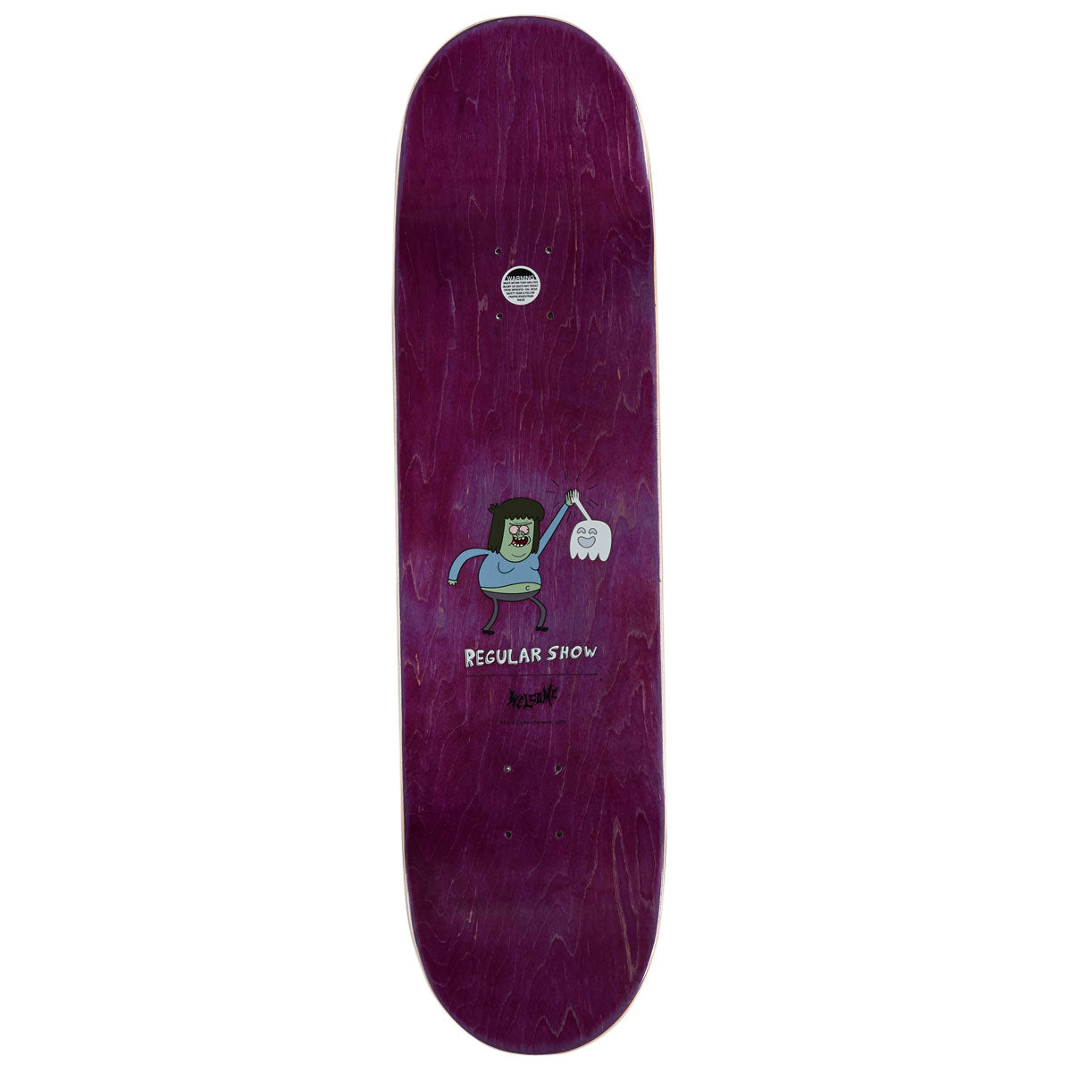 Welcome x Regular Show Group Skateboard Deck - White/Prism Foil - 8.50