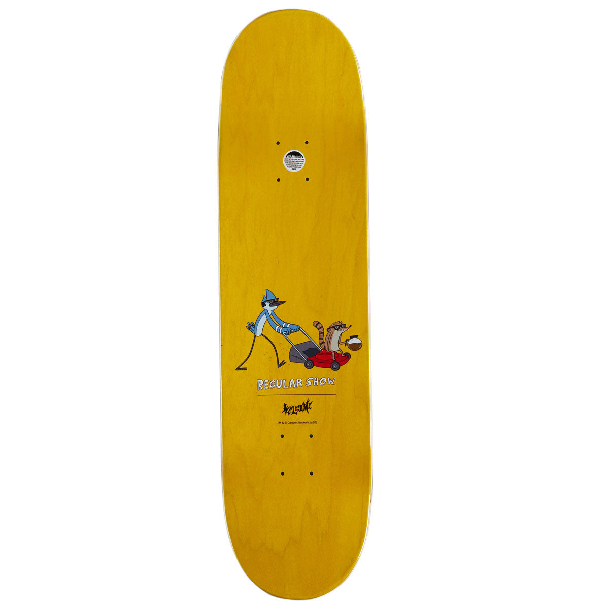 Welcome x Regular Show Shrub Skateboard Complete - Green/Silver Foil - 8.50