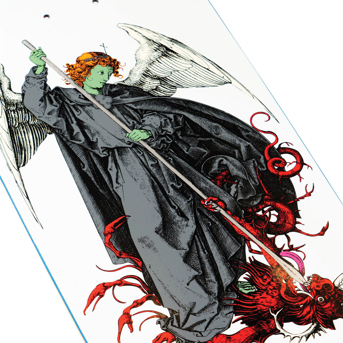 Welcome Spear Nick Garcia On Son Of Boline Skateboard Deck - White/Red - 8.80