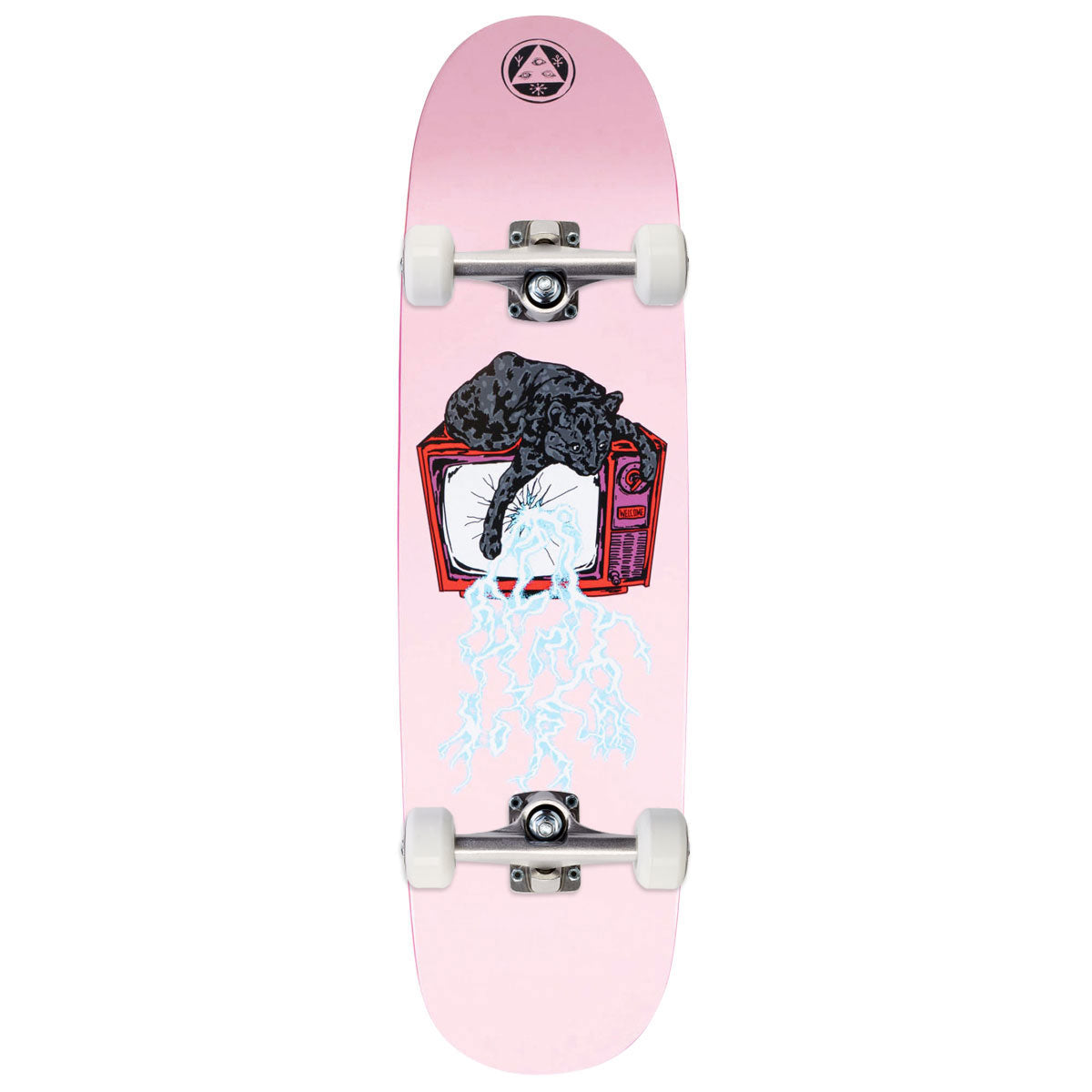 Welcome Static Nora Vasconcellos On Sphynx Skateboard Complete - Pink - 8.80