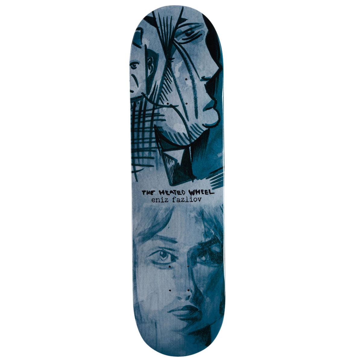 The Heated Wheel Eniz Fazliov Skateboard Deck - 8.25