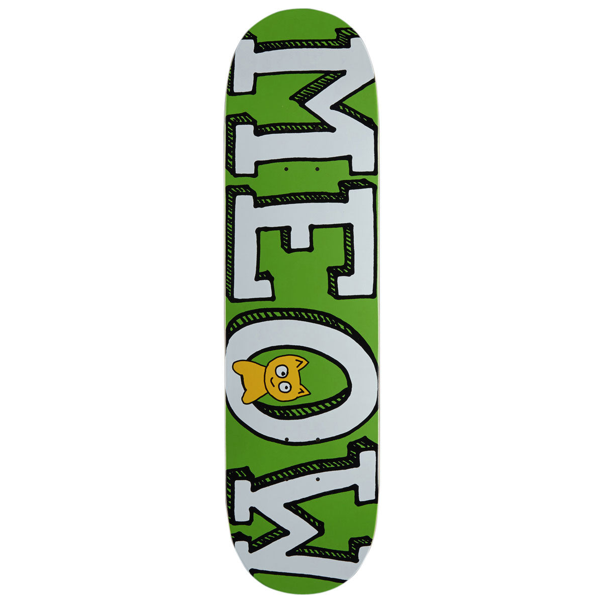 Meow Logo Skateboard Deck - Green - 8.25