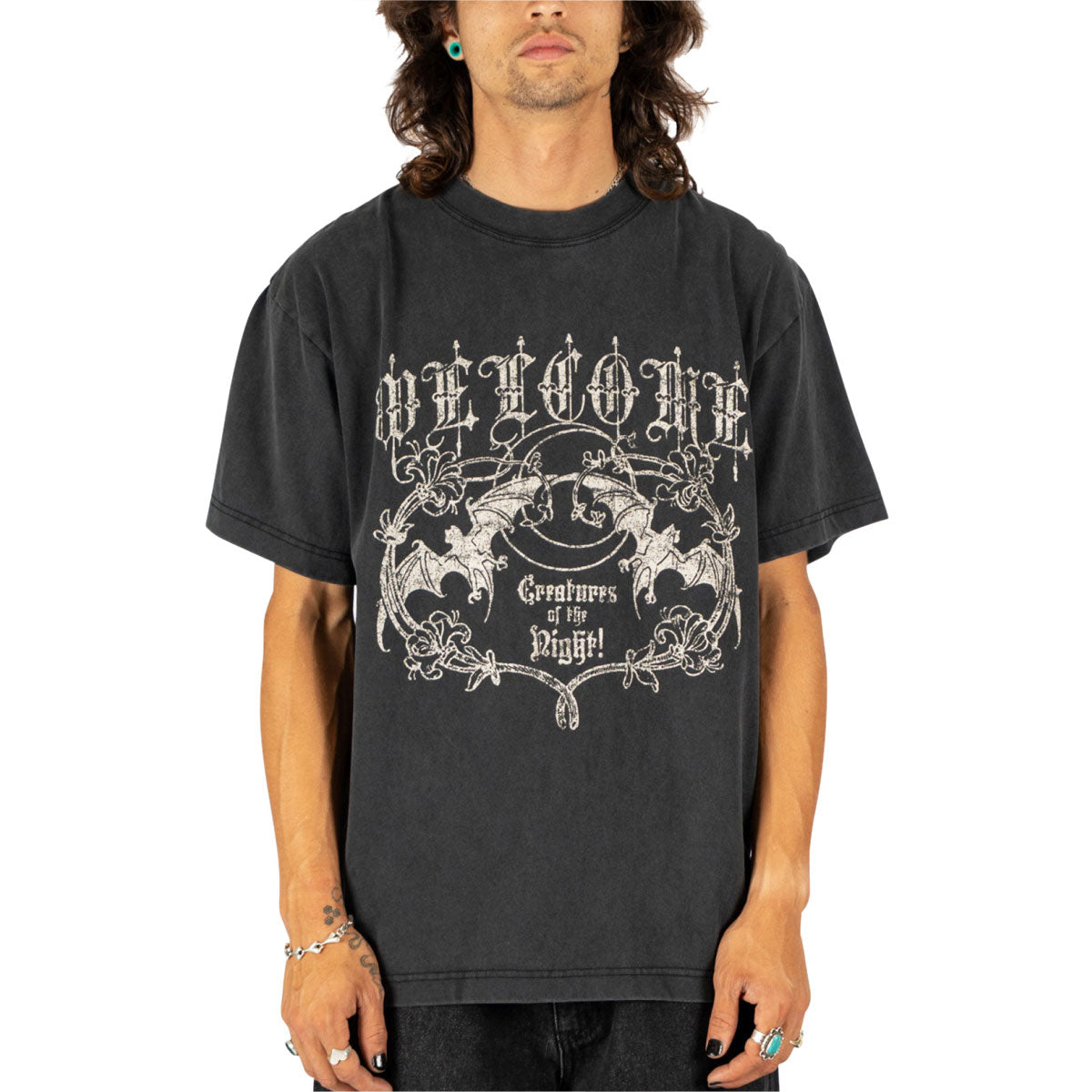 Welcome Night Creature T-Shirt - Vintage Black image 2