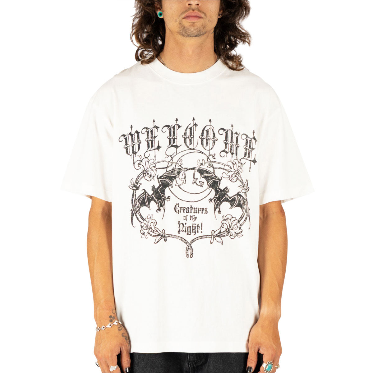 Welcome Night Creature T-Shirt - White image 2
