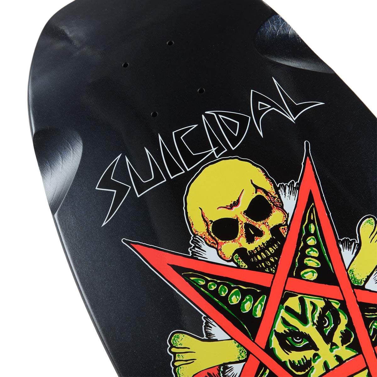 Dogtown x Suicidal Skates Possessed To Skate 80s Reissue Skateboard Complete - Black Gloss/Diamond Ice - 10.00