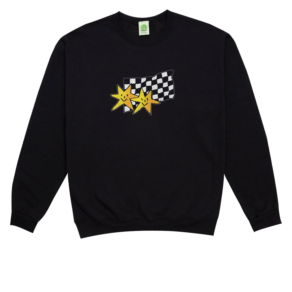 Frog Premium Stars Crewneck Sweatshirt - Black image 1