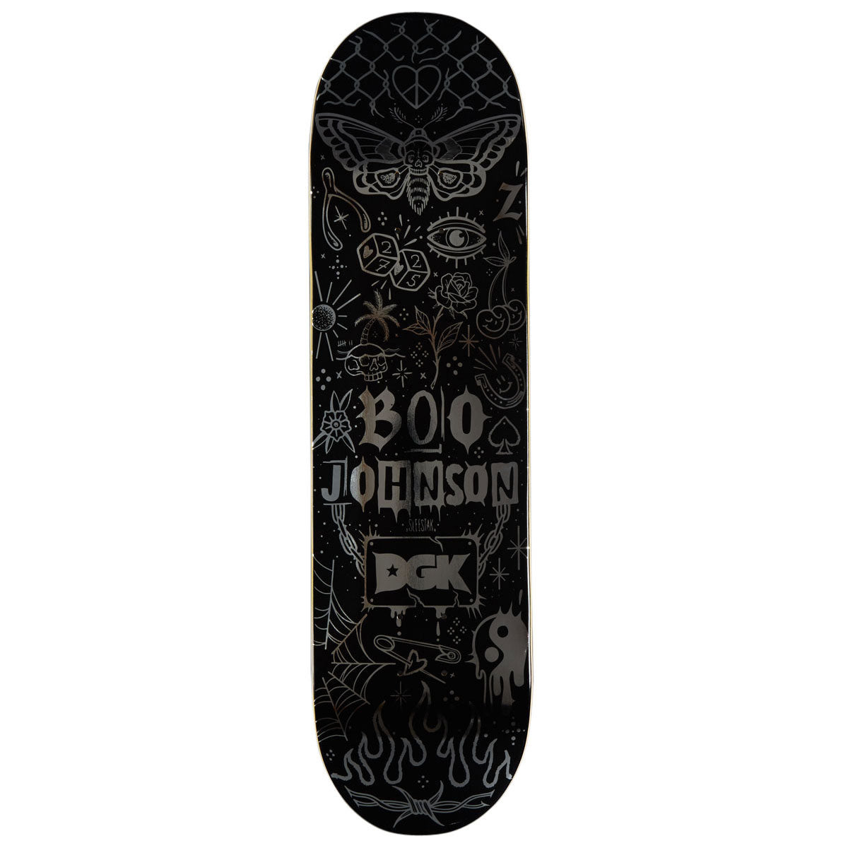 DGK x Sleestak Boo Tattoos Skateboard Deck - 8.25