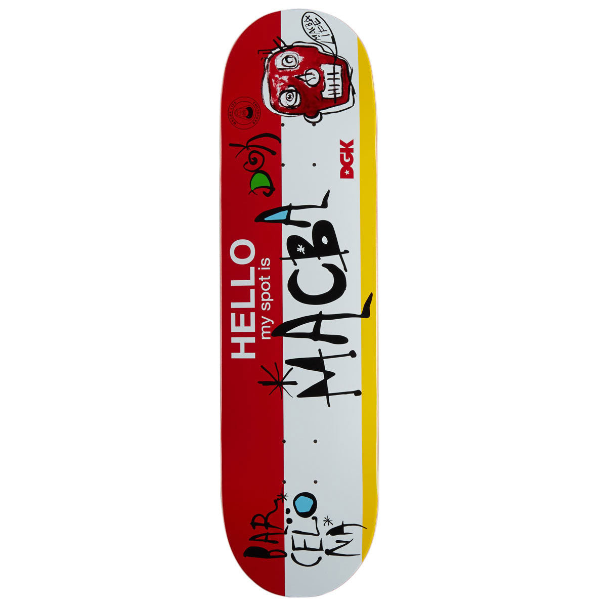 DGK My Spot Is MACBA Skateboard Deck - 8.25