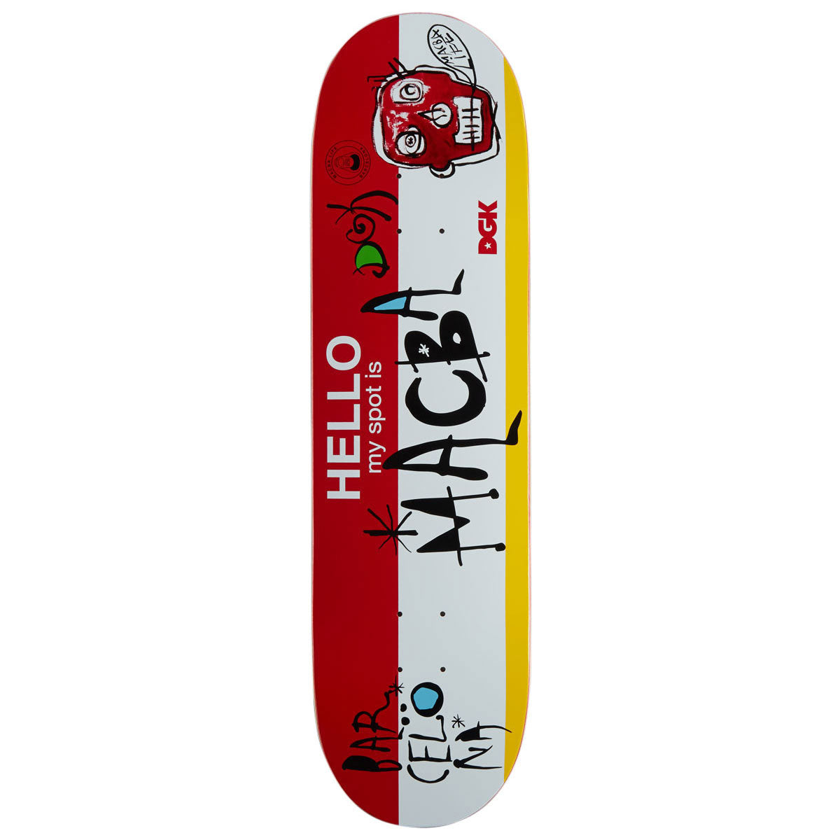 DGK My Spot Is MACBA Skateboard Deck - 8.38