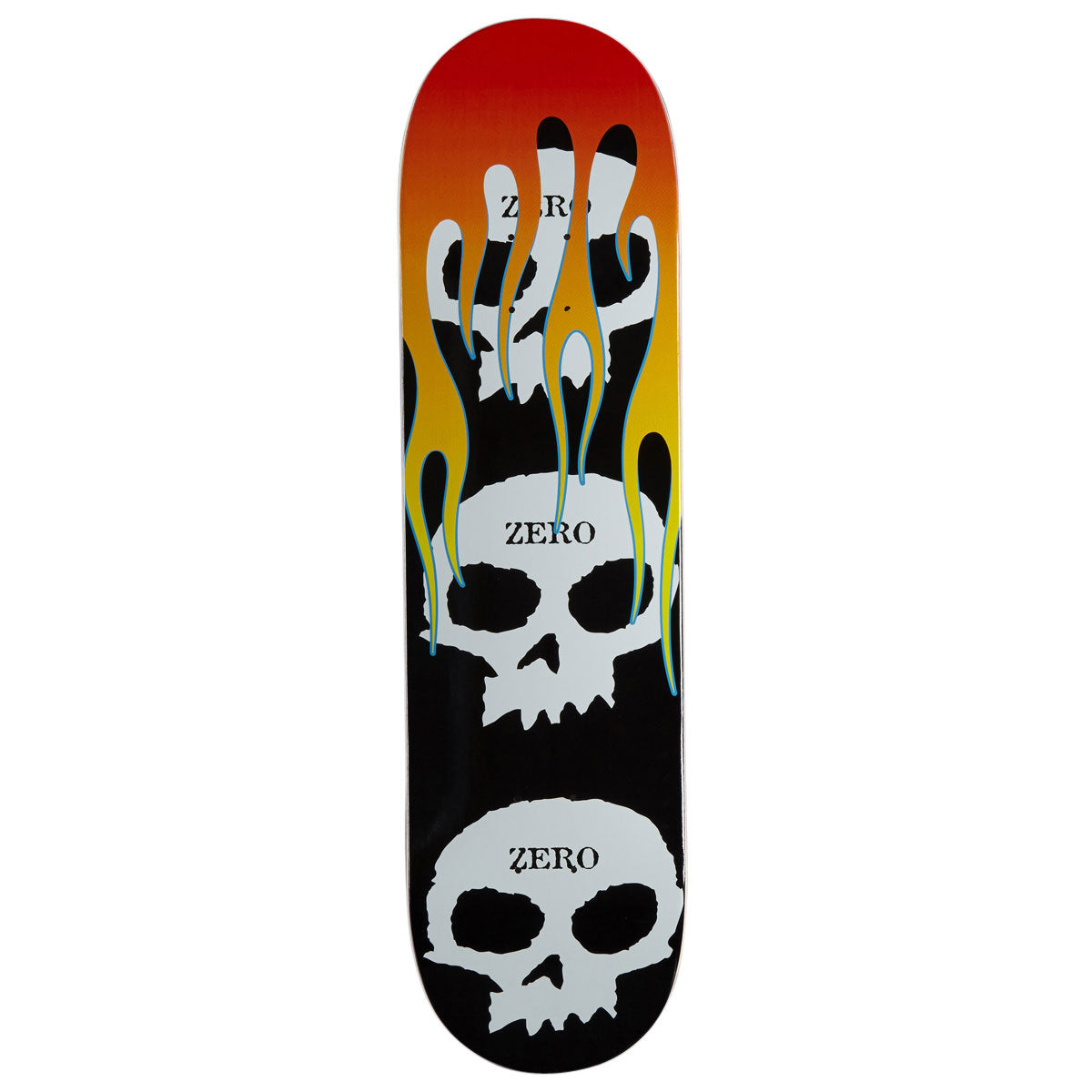 Zero 3 Skull Flames Skateboard Deck - 8.50
