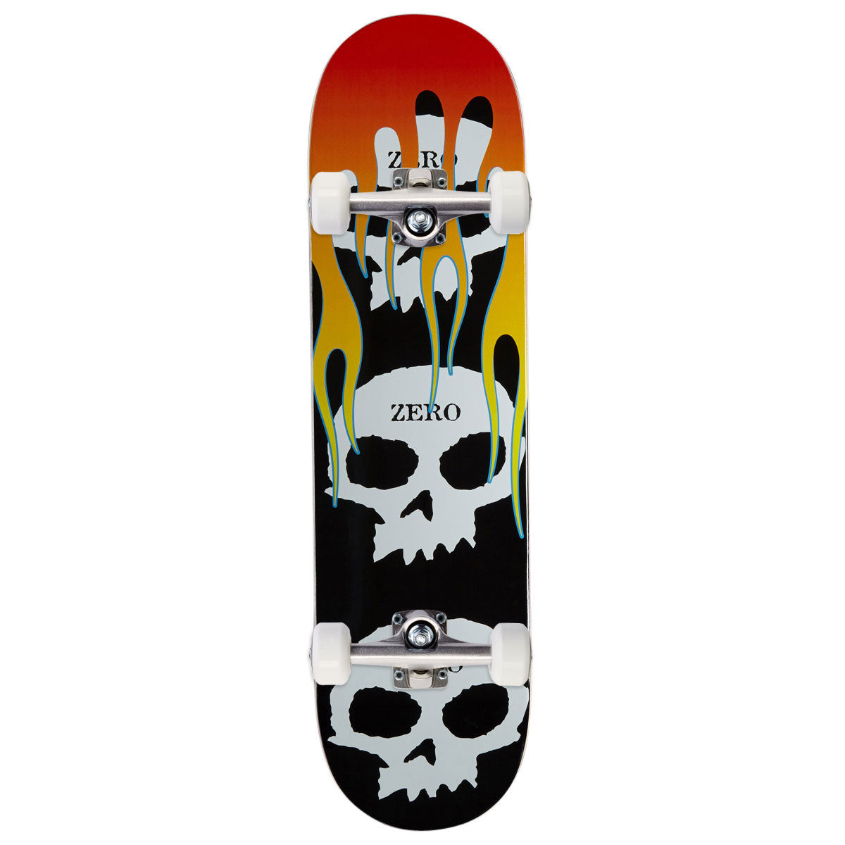Zero 3 Skull Flames Skateboard Complete - 8.50