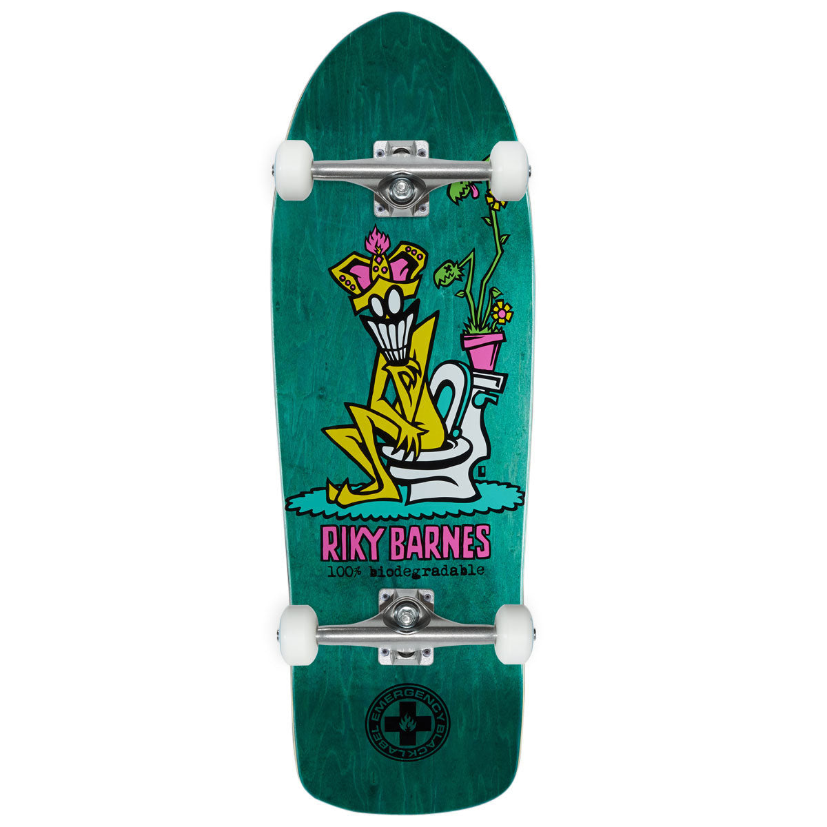 Black Label Riky Barnes 100% Biodegradable Skateboard Complete - 10.25
