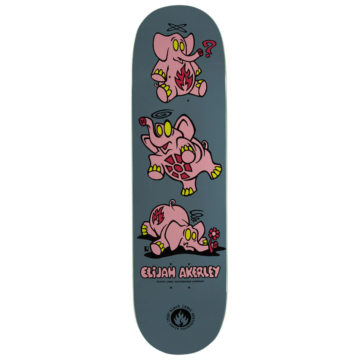 Black Label Elijah Akerley Pink Elephants Skateboard Deck - 8.50