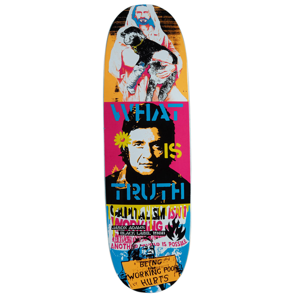 Black Label Jason Adams Truth Custom Egg Shape Skateboard Deck - 9.50