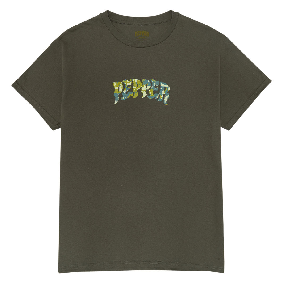 Pepper 8 Bit Camo T-Shirt - Forest image 1