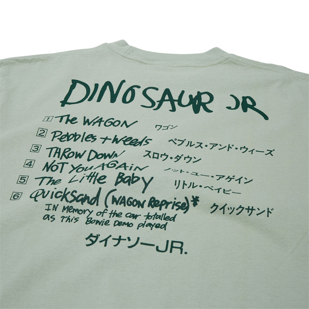 Color Bars x Dinosaur Jr Import T-Shirt - Sage image 4