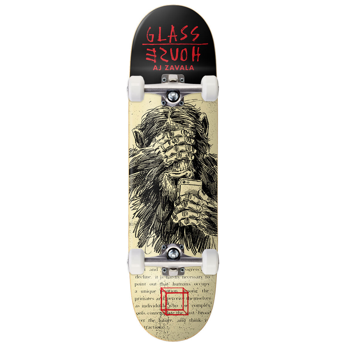 Glass House AJ Lavala See No Evil Skateboard Complete - 8.50