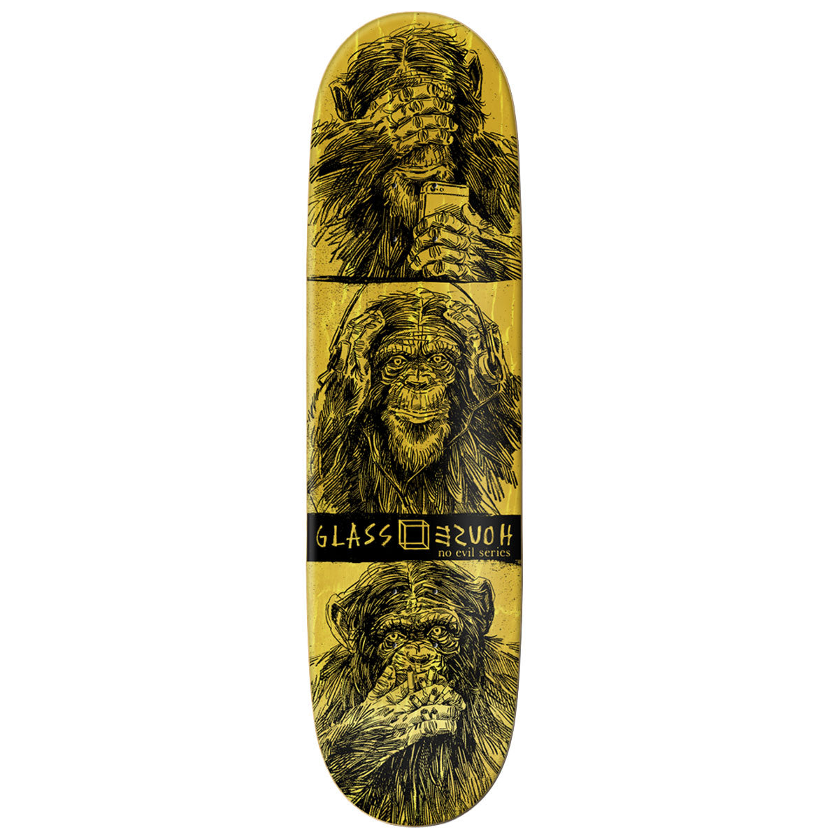 Glass House AJ Lavala Hear No Evil Skateboard Complete - 8.50