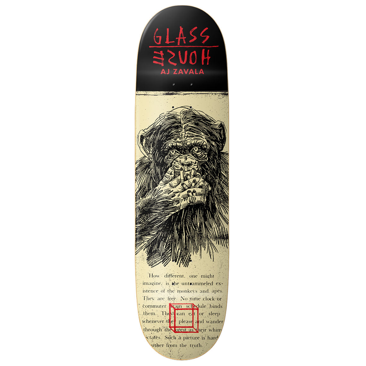 Glass House AJ Lavala Speak No Evil Skateboard Deck - 8.50