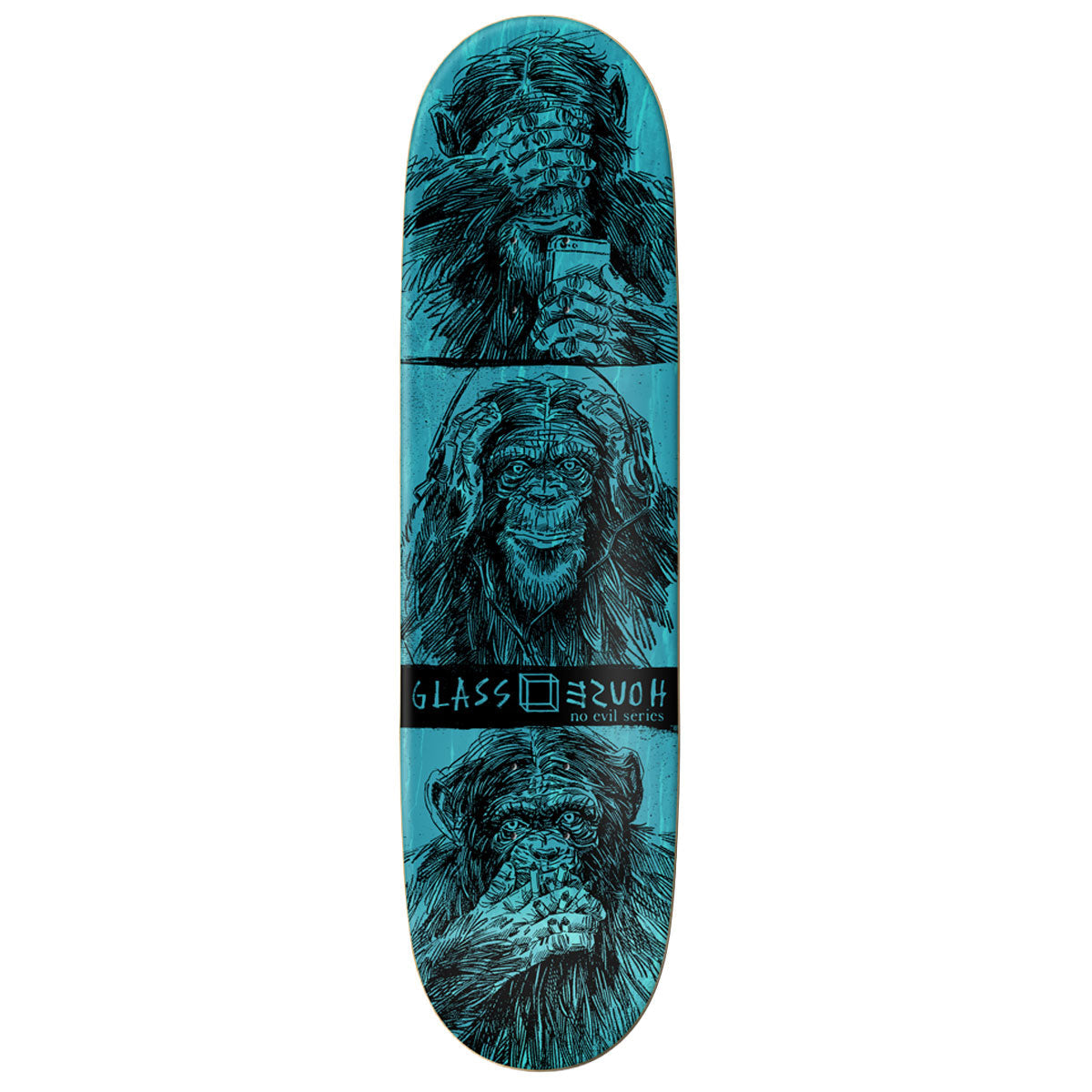 Glass House AJ Lavala Speak No Evil Skateboard Complete - 8.50