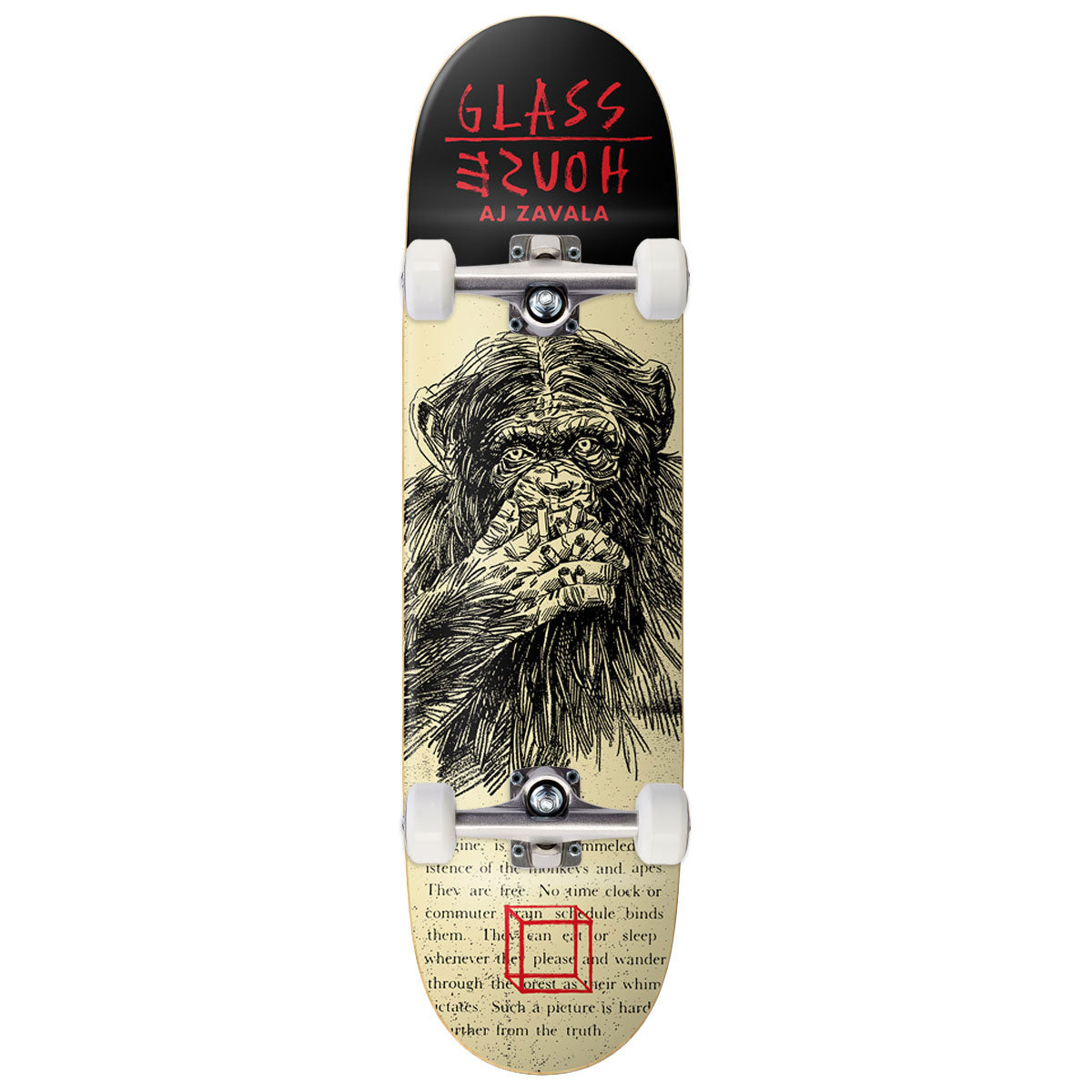 Glass House AJ Lavala Speak No Evil Skateboard Complete - 8.50