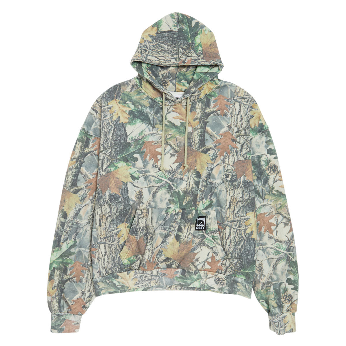 Obey Post Hoodie - Dusty Vintage Wood Camo image 1