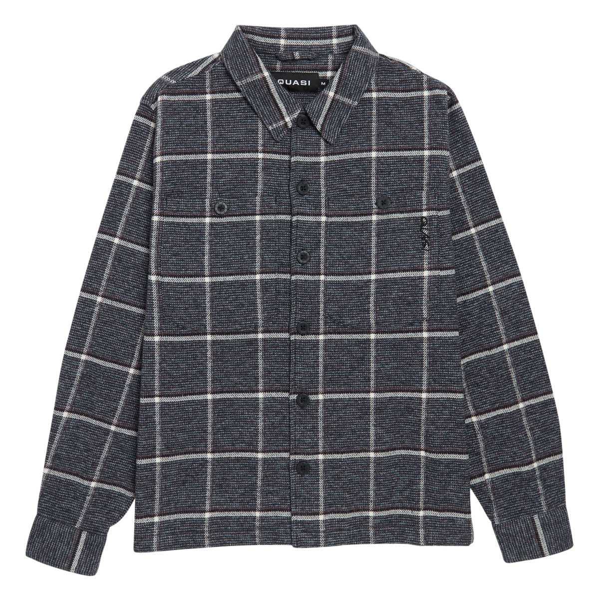 Quasi Nome Long Sleeve Button Up Shirt - Peat image 1