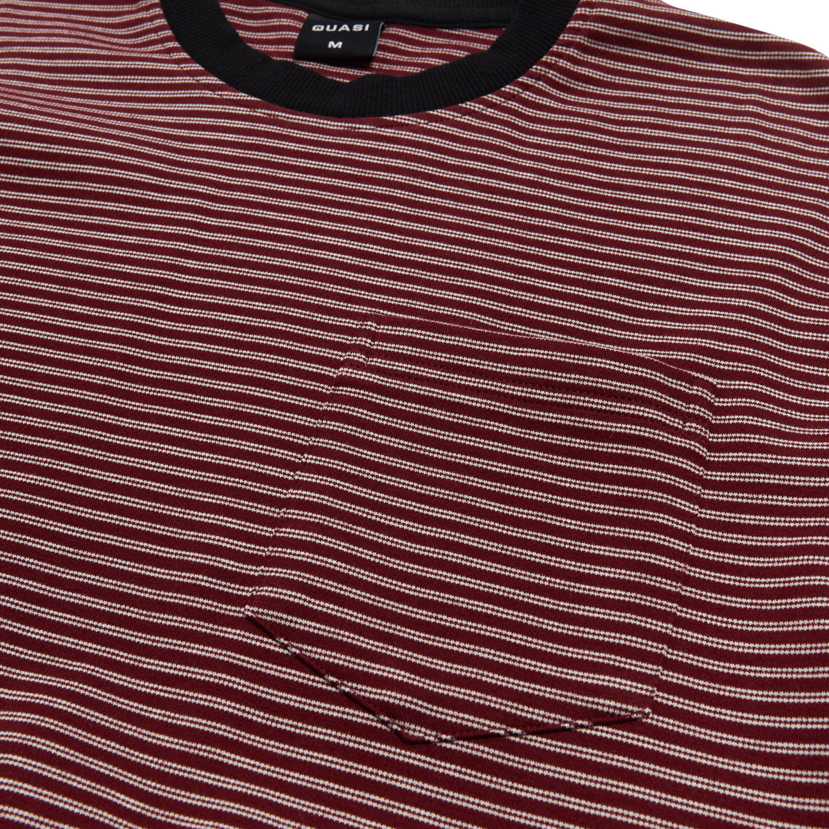 Quasi Linescreen Long Sleeve Pocket T-Shirt - Wine image 3