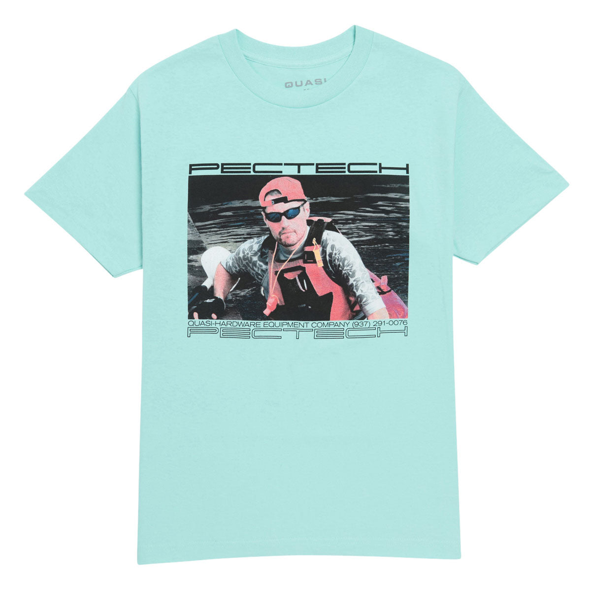 Quasi Pectech T-Shirt - Celadon image 1
