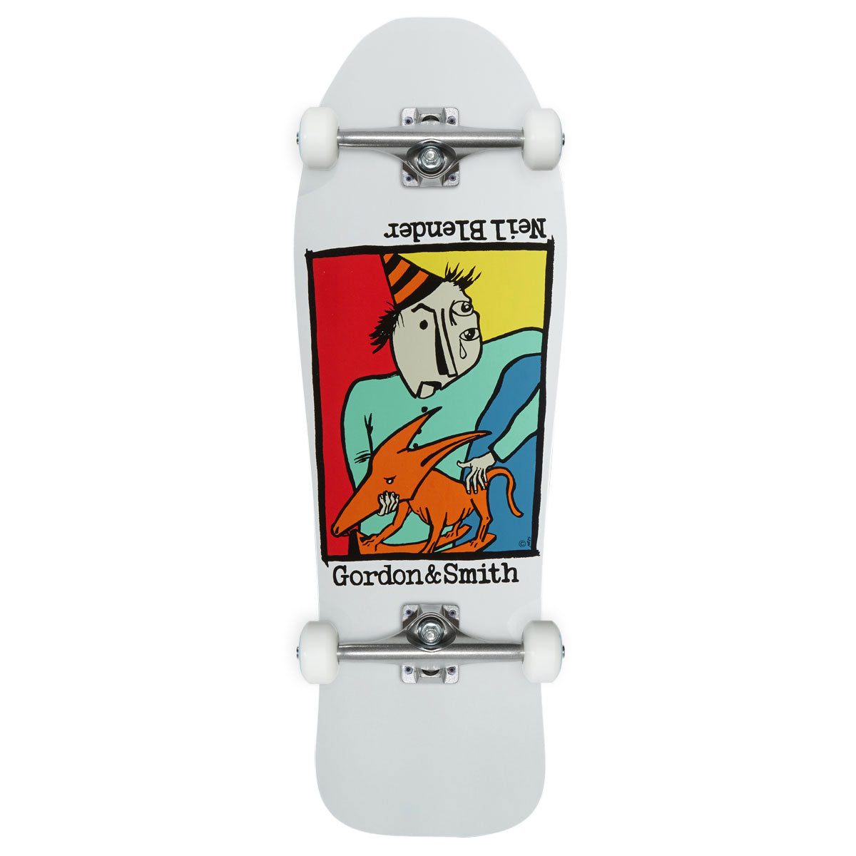 G&S Neil Blender Rocking Dog Reissue Skateboard Complete - Full White Dip - 10.00