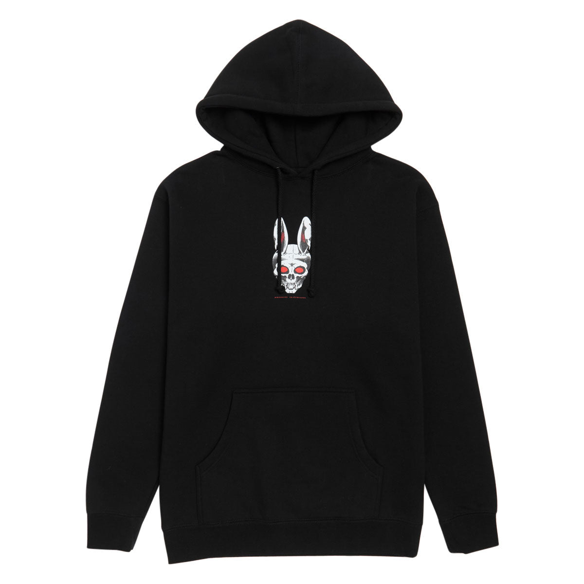 Birdhouse Rabbit Skull Hoodie - Black image 1