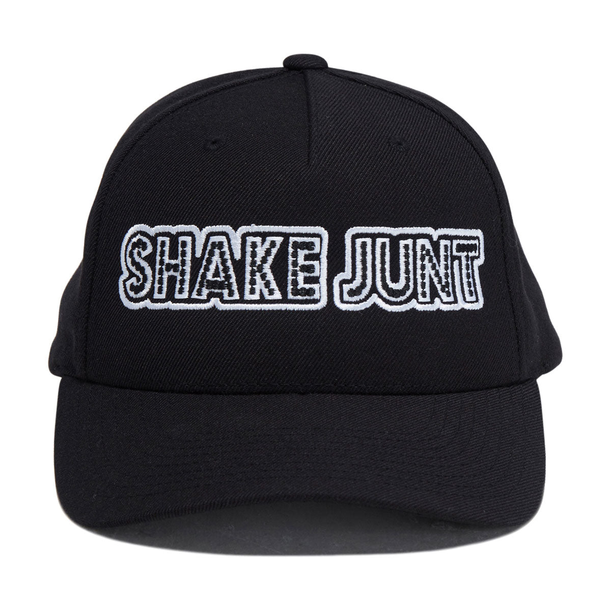Shake Junt Stretch Logo Snapback Hat - Black image 5