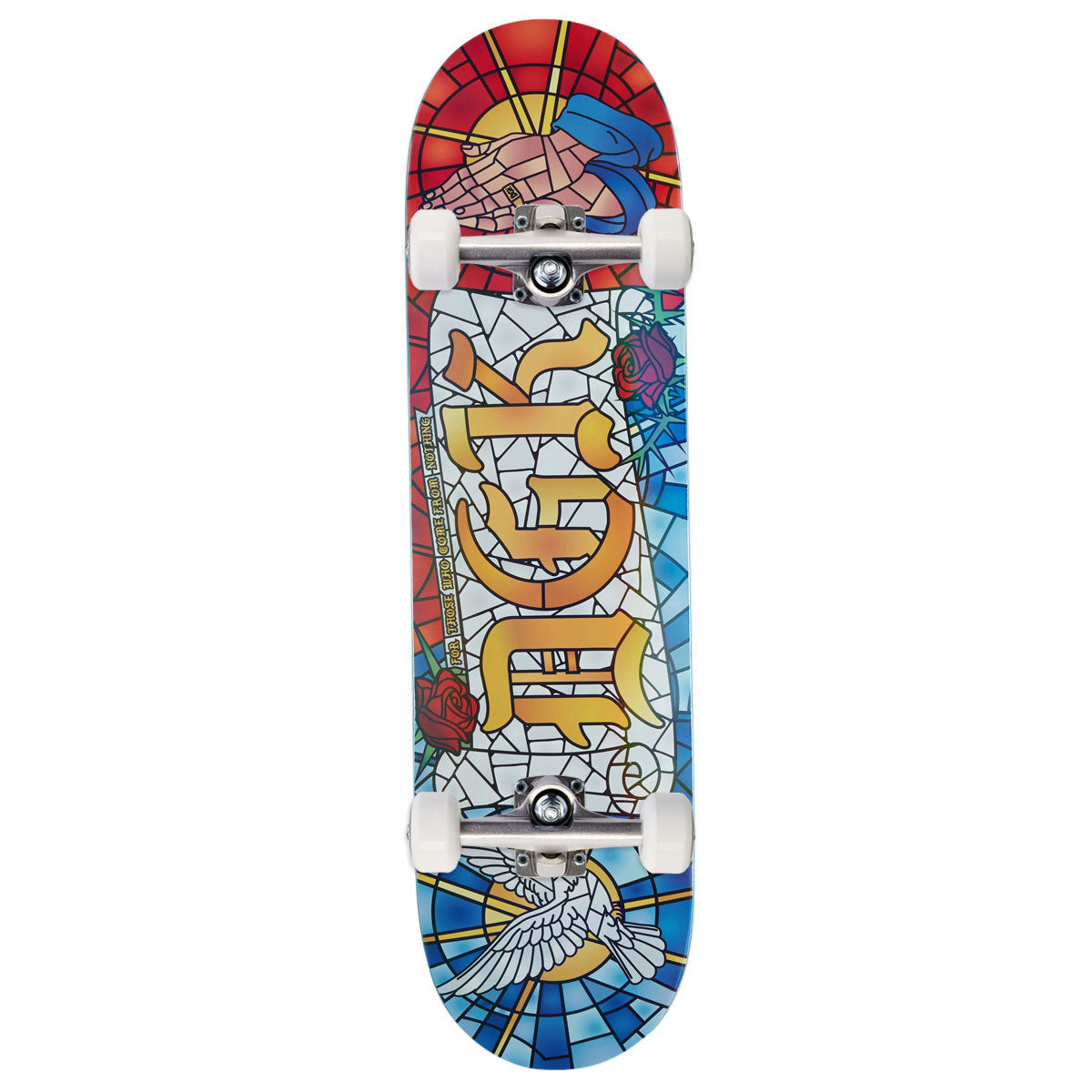 DGK Cathedral Holographic Twin Tail Skateboard Complete - 8.25
