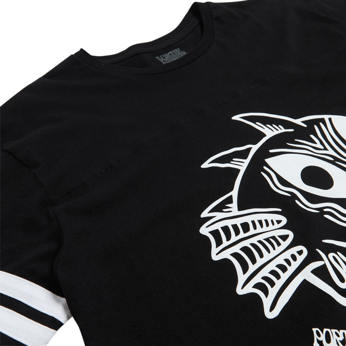 Portal Dimension Monster Ringer T-Shirt - Black/White image 2