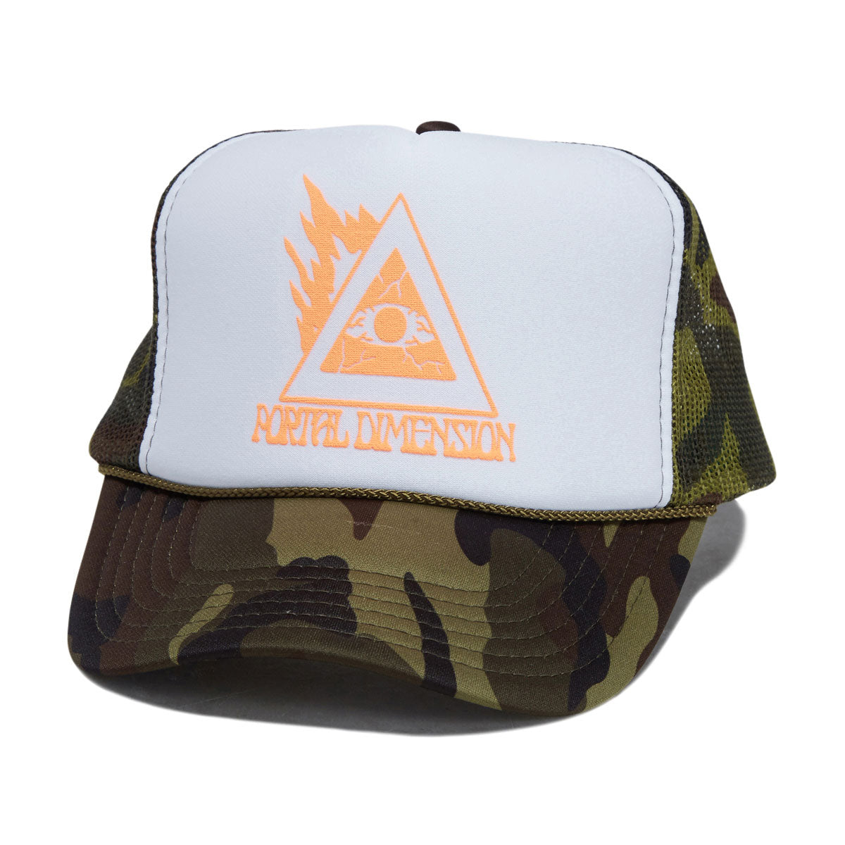 Portal Dimension Evil Eye Hat - White/Camo image 1