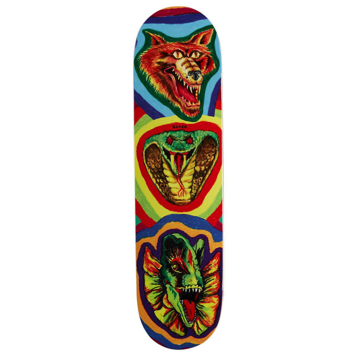 Baker Riley Hawk Fried Beast Skateboard Deck - 8.00
