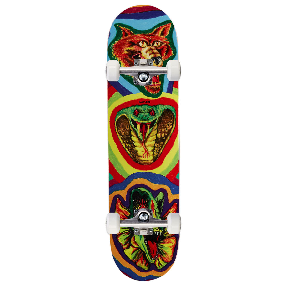 Baker Riley Hawk Fried Beast Skateboard Complete - 8.00