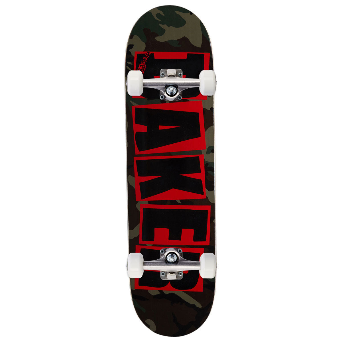 Baker Tyson Peterson Brand Logo Camo Skateboard Complete - 8.25