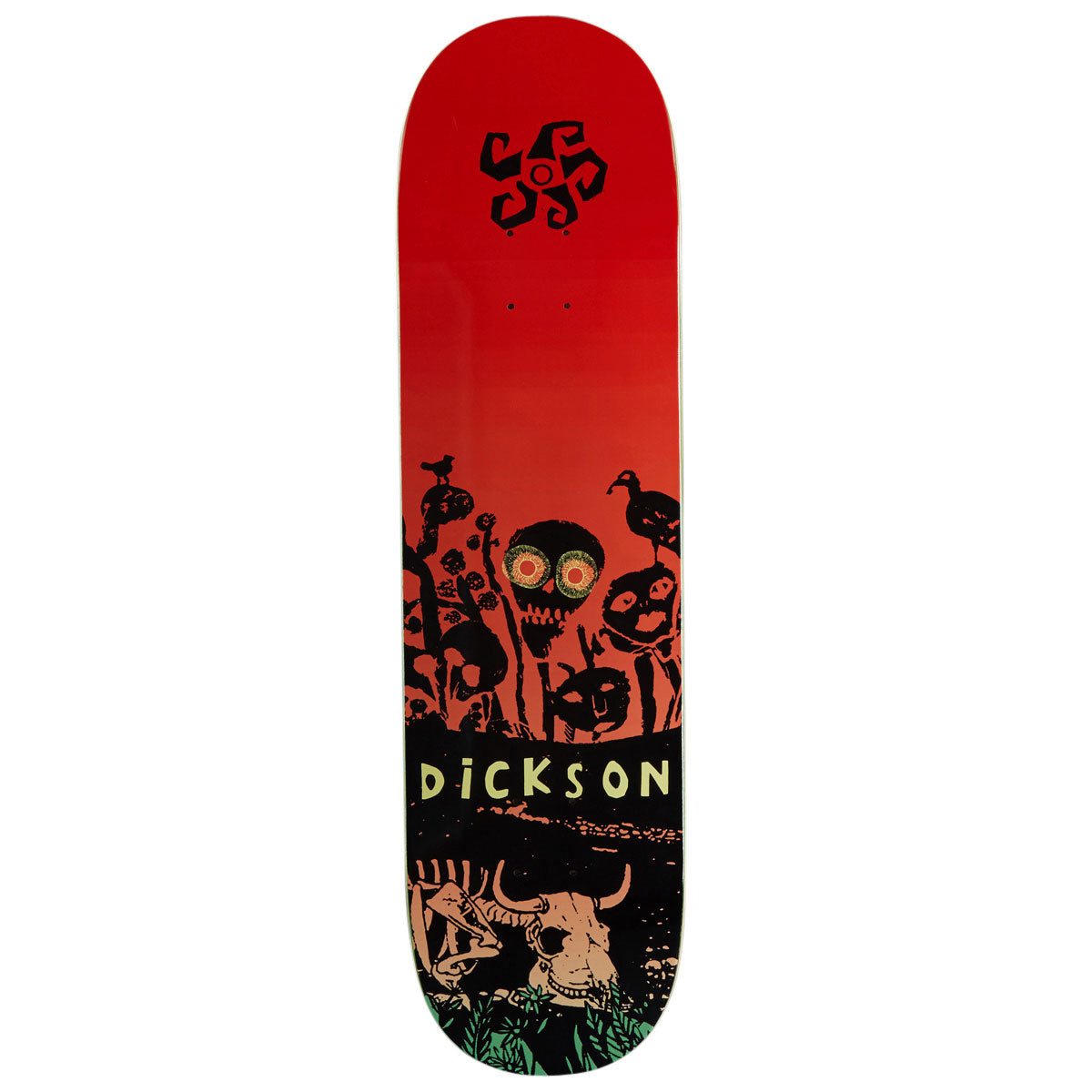 Deathwish Jon Dickson Flowers Skateboard Deck - 8.25