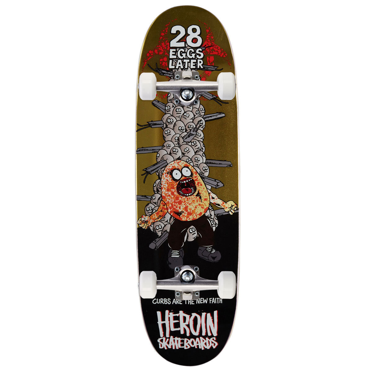 Heroin 28 Eggs Later Skateboard Complete - 9.00